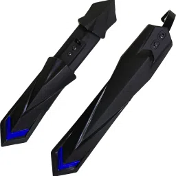 Bicycle Front & Rear Mudguard with Long Patti Fitting, Black Blue Full Length Front & Rear Fender-image-85