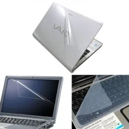 Mitram 3in1 Laptop Accessories Combo 15.6 Inch Transparent laptop Skins Stickers, Screenguard and Keyguard for HP-DELL-Lenovo-Asus-Acer Laptops || Notebook Combo Set-picture-13