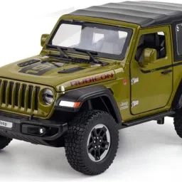1:20 Diecast Model Alloy Jeep Wrangler Rubicon 1941 Metal Pull Back-image-7