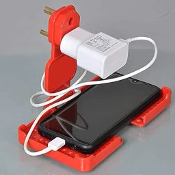 DECOME Multipurpos Wall Mount For Charging Mobile Just Fit in Socket and Hang Pack of 1 Charging Pad-76