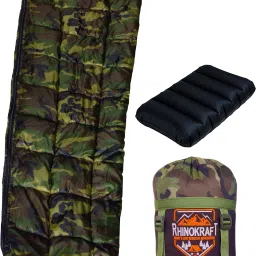 Jungle Print Hiking and Camping Waterproof Inner Warm Sleeping Bag-image-71
