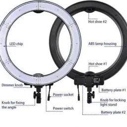 Designbase 10 Inches Large LED Ring Light with Tripod for YouTube, Instagram Ring Flash image 2
