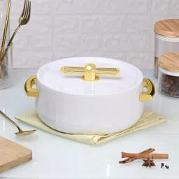 SELVEL Elegance-Casserole-White-Set-of-1 Thermoware Casserole-17