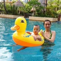Duck Shape Swimming Ring Swimming Tube for Kids Baby Swimming Tube Safe Inflatable Swimming Pool-11