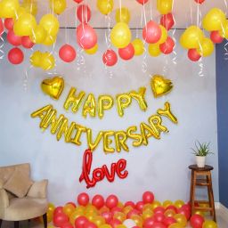 Solid Red & Yellow Anniversary Decoration Items Wedding Anniversary Decorations Balloon-image-97