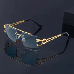 netwiz UV Protection, Polarized Retro Square Sunglasses (Free Size) image 3