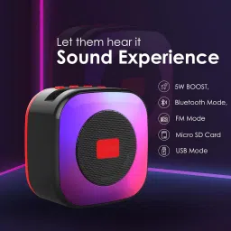 BASS BLING Latest TWS Speaker 15hr Playtime DynamicThunder Bass Speaker Built-in RGB light 5 W Bluetooth Laptop/Desktop Speaker image 2