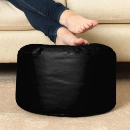 shira 24 4XL Bean Bag with Footrest & Cushion Ready to Use with Beans ( Black-4XL) Bean Bag SofaWith Bean Filling image 3