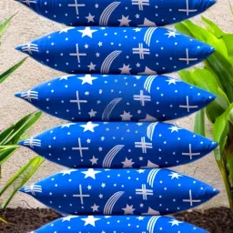 LUXURY Polyester Fibre Solid Sleeping Pillow Pack of 6-image-47