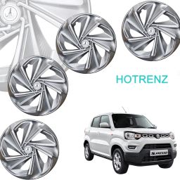CAR WHEEL CAP/ WHEEL COVER TWIST "SILVER" 13 INCH Wheel Cover For Maruti S-Presso Lxi, Zen Estilo, Accent, Eeco, Alto K10, Esteem, A-Star, i10, Spark, Indica-image-68