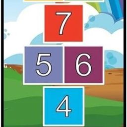 Hopscotch Count & Jump Jumbo Kids Play Mat 40" x 108" Balancing Game 3 Year & up Educational Board Games-image-61