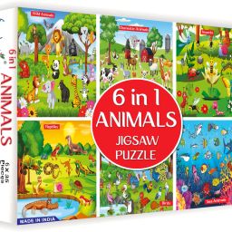 6 In 1 Animal World Jigsaw Puzzle Set-35 Pieces Each-image-101