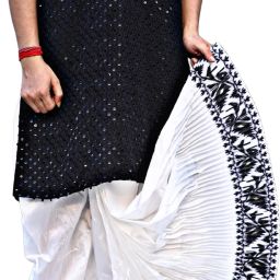 GOURI COLLECTIONS Jamdani Readymade Dhoti Pants (4CE1) for Men – Mayur Puccha Design Embellished Men Dhoti-image-80