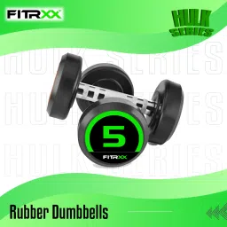 Set Of 5KGX2 High Quality Rubber Professional Bouncer Hulk Series Fixed Weight Dumbbell-26