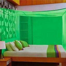 Polyester Adults Washable QUEEN BED GREEN MOSQUITO NET Mosquito Net-image-59
