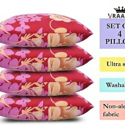 Luxury Cotton Solid Sleeping Pillow Pack of 4-5