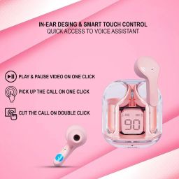 Sotho Wireless Ultrapods Max Earbuds with LED Display & Charging Case for All Headphone Stand image 4