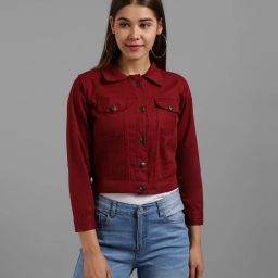 Women Solid Casual Jacket-image-4