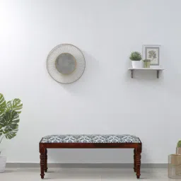 mudramark from pepperfry Kamchini Sheesham Wood Bench In Scratch Resistant Honey Oak Finish-picture-18