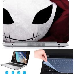 SDM 3in1 laptop accessories combo set , ultra hd printed(WHITE SHADOW WARRER) laptop skin with key guard , screen guard for all laptops and notebooks (for 15.6 inch laptops) Combo Set-image-64