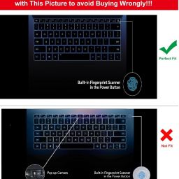 Saco Silicone Keyboard Protector Cover Compatible for HONOR MagicBook X14 Pro 2024 | HONOR MagicBook X14 2023 14 Inch Laptop Keyboard Skin image 2