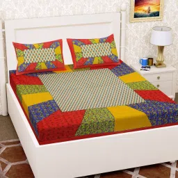 140 TC Cotton Double Printed Flat Bedsheet-image-89