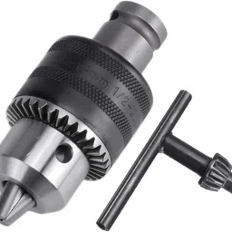 1.5-13mm Capacity 1/2-20UNF Mount Drill Chuck with Chuck Key and 1/2 Inch Square Female Adapter for Air Impact Wrench Converter Conversion Tool-7