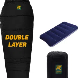 Karakoram -2°C +10°C Double Layer Sleep Bag for Adults,Camping with Air Pillow Sleeping Bag-image-69