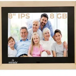 8" IPS Wooden Light Digital Photo Frame with Photos Slideshow, Video & Audio 8 inch Digital Picture Frame-image-11