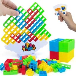 Tetra Stack Tower, Swing Stack High Child Balance Building Block Interactive Toy-image-38