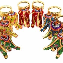 Ekegant Elephant puppets candle holder Candle-image-6