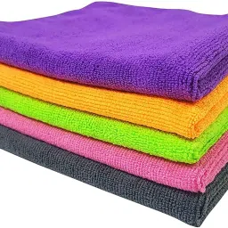 microfiber cleaning cloths Multicolor (5 Sheets) Multicolor Cloth Napkins-18