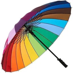 Rainbow Multi-Color Umbrella For men and women Umbrella-image-81