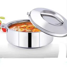 balaji HIGH GRADE STAINLESS STEEL CLASSY CASSEROLE & SERVING BOWL 1500 ML , HOTPOT Serve Casserole-picture-45
