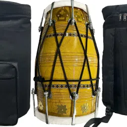 Professional Y-18-N-B-R Nut & Bolts Dholak-image-31
