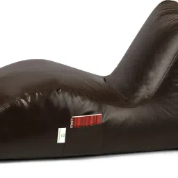 kam's lieu Jumbo Bean Bag Lounger with Footrest | Ready To Use Lounger Bean BagWith Bean Filling image 3