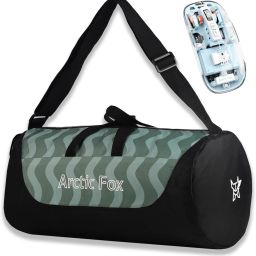 Arctic Fox E Barrel sea spray duffel bag and Pureview Transparent Wireless Mouse Blue Wireless Ambidextrous Optical Gaming Mouse with Bluetooth-7