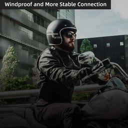 0TO6 Universal Wireless Motorcycle Helmet Bluetooth On Ear Headset,Hands-Free,Music Call Control,Automatic Call Answering,Waterproof Bluetooth 5.0 System with 50hrs Playing Time, C-Type Charging image 4