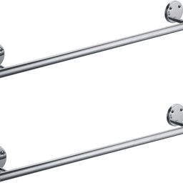 prestige Towel Holder 24 Inch High Grade 304 Round Towel Rack Pack Of 2 Silver Towel Holder-picture-26