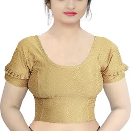pu fashion Round Neck Women Blouse-picture-13