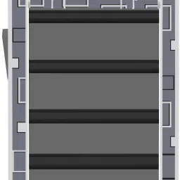 flipkart perfect homes studio 5 Layer Awesome box Print PP Collapsible Wardrobe image 2