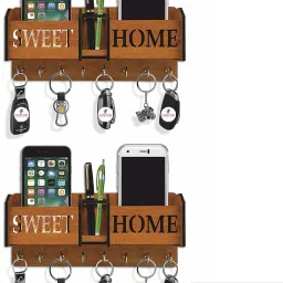 SWEET HOME DESIGNER KEY HOLDER Wood Key Holder-image-3