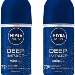 nivea DEEP IMPACT FRESHNESS DEODORENT ROLL ON 50ML PACK OF 2 Deodorant Roll-on-For Men image 1