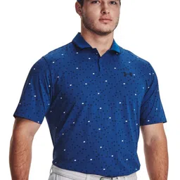 UNDER ARMOUR Iso-Chill Graphic Printed Polo Collar T-Shirt-image-30