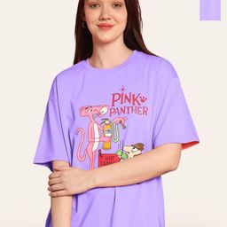 Fabflee Women Floral 2 Printed Extended Sleeves Tropical Raw Edge T-shirt-image-71