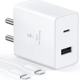 MAK 45 W Supercharge 6 A Dual Port Mobile Charger with Detachable Cable-17