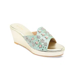 Rocia Embellished Ethnic Wedge Heels-picture-12