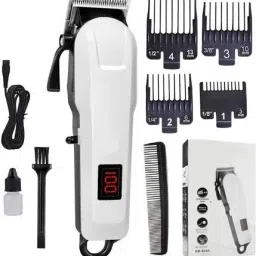 Nka 809A RECHARGEABLE HAIR CLIPPER & TRIMMER WITH LCD DISPLAY Fully Waterproof Trimmer 240 min Runtime 4 Length Settings-image-87