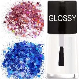 HIGHLY SHINE GLOSSY NAIL GEL AND CHUNKY GLITTER COMBO-31