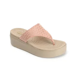 ELLE Textured Open Toe Flatfrorm Heels image 2